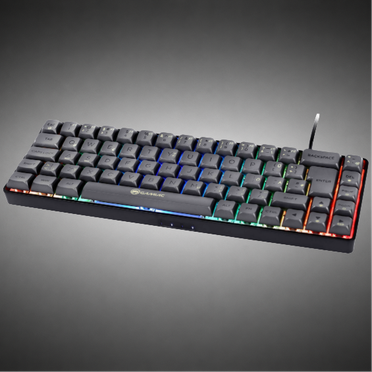GAMIAC TKL69G SF Gaming Tastatur, Kailh Red Switches, RGB - schwarz/grau
