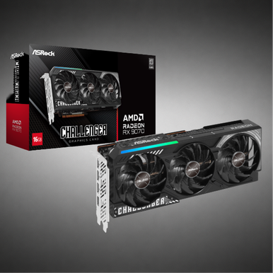 ASrock Radeon RX 9070 Challenger Grafikkarte, 16384 MB GDDR6