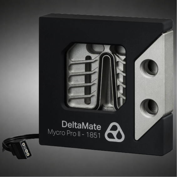 Thermal Grizzly DeltaMate CPU Block MPII CPU-Wasserkühler, Intel 1851, ARGB, G1/4 Zoll - schwarz